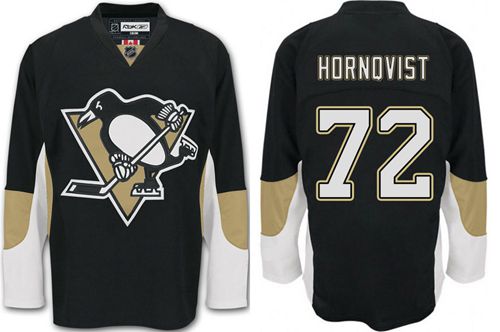Penguins #72 Patric Hornqvist Black Home Stitched NHL Jersey - Click Image to Close